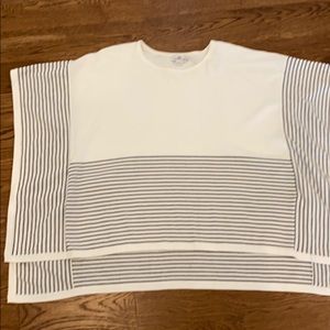 Vineyard Vine Striped Sweater Poncho